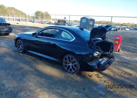 2022 BMW 230 I из США, поврежденный, VIN 3MW23CM04N8C49097